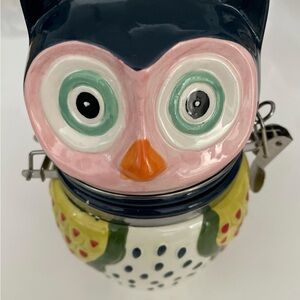 Artsy Owl Ceramic Jar by Boston Warehouse